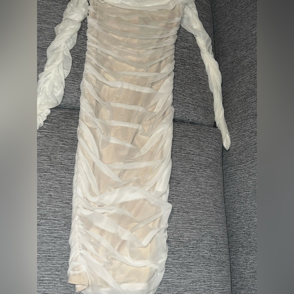 Long sleeve off the shoulder dress